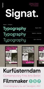 Signat - 18 Styles Font Family by TipoType NEW