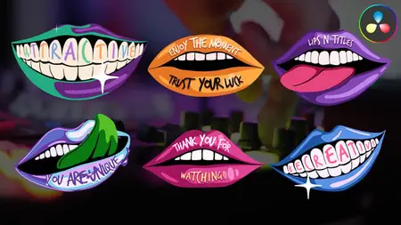 Lips and Titles for DaVinci Resolve 57378459