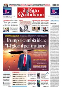 Il Fatto Quotidiano - 20 Giugno 2025