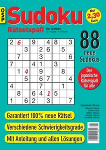 Sudoku Rätselspaß - Nr.8 2024