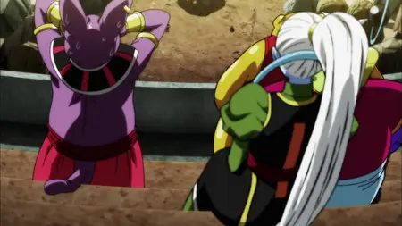 Dragon Ball Super (2015 S05E28 A Transcendent Light Speed Battle Erupts! Goku and Hits United Front! ZR