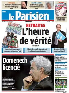 LE PARISIEN + cahier Paris - Lundi 6 septembre 2010