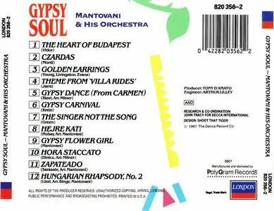 Mantovani & His Orchestra - Gypsy Soul (1973) {1987 London} **[RE-UP]**