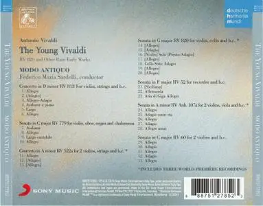 Antonio Vivaldi - The Young Vivaldi: RV 820 and Other Rare Early Works - Modo Antiquo, Sardelli (2015) {Harmonia Mundi}