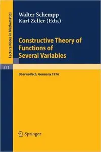 Constructive Theory of Functions of Several Variables