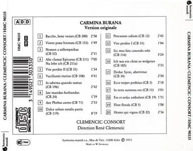 René Clemencic, Clemencic Consort - Carmina Burana (version originale) (1992)