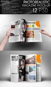 GraphicRiver - Photorealistic Magazine Mock-Up