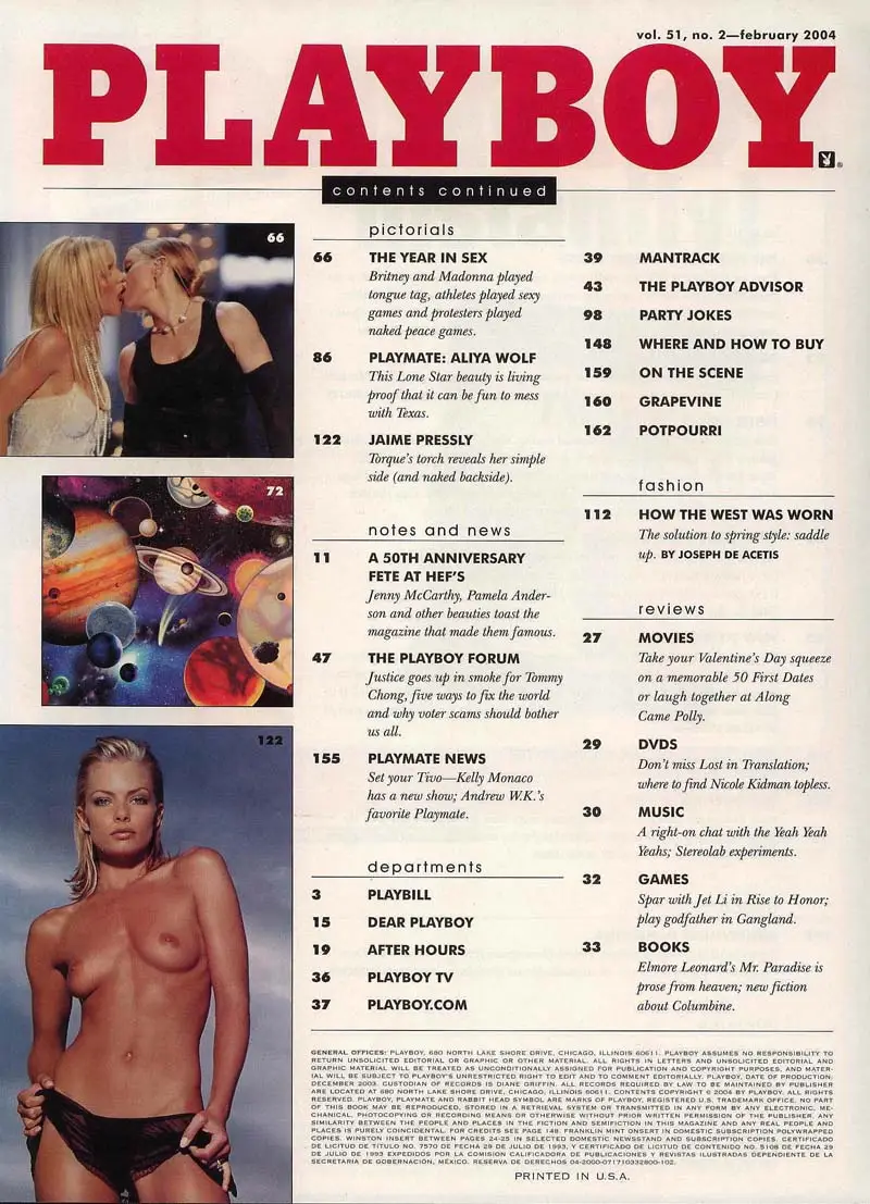 Playboy USA - February 2004 (Repost) .
