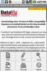 Documents To Go v3.0