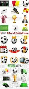 Vectors - Shiny 3D Football Icons