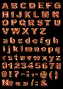 Anglish alphabet for adobe photoshop