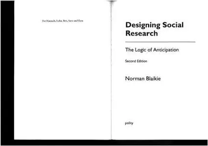 Designing Social Research: The Logic of Anticipation
