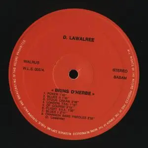 Dominique Lawalree - Brins D'Herbe (1978) {LP Editions Walrus WLS 005} (Released on VINYL but not CD)