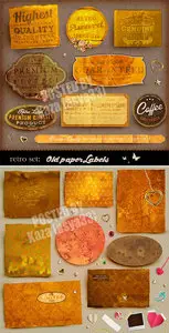 Old paper labels