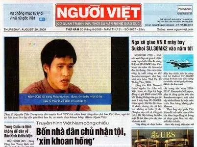 Báo Người Việt California - Nguoi Viet News in California August 20 2009