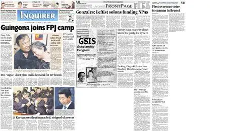 Philippine Daily Inquirer – March 13, 2004