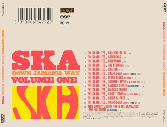 The Skatalites - Ska Boo-Da-Ba: Ska Down Jamaica Way Volume One (1965) {2003 Warner Strategic Marketing}