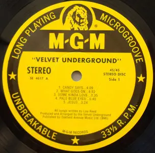 The Velvet Underground ( MGM re-issue) Vinyl rip in 24 Bit/ 96 Khz + CD 