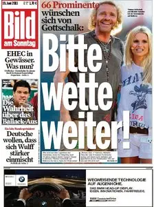 Bild am Sonntag vom 19 Juni 2011