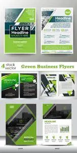 Vectors - Green Business Flyers