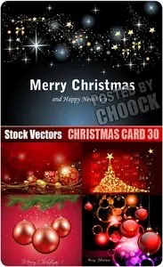 Christmas card 30 - Stock Vector