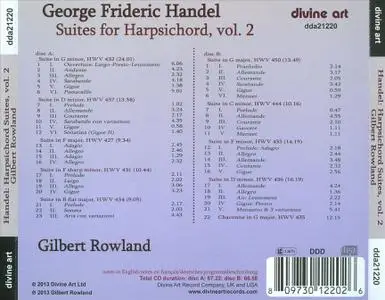 Gilbert Rowland - George Frideric Handel: Suites for Harpsichord, volume 2 (2013)