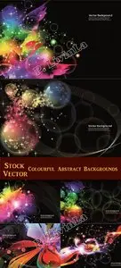 Stock Vector - Colourful Abstract Backgrounds