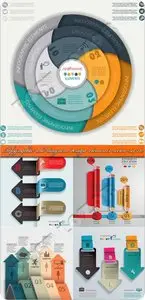 Infographic and diagram design elements vector set 110