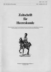 Zeitschrift fur Heereskunde 1997-010/12 (386)