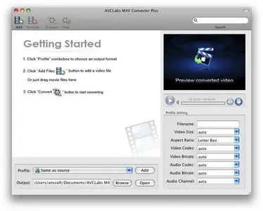 AvcLabs M4V Converter Plus 1.1.3