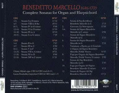 Laura Farabollini, Chiara Minali - Benedetto Marcello: Complete Sonatas for Organ and Harpsichord (2018)