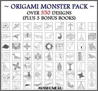 ORIGAMI: Monster Pack - over 350 designs!!! (Repost)