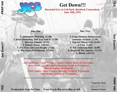 Yes - Get Down!!! (2CD) (200?) {Progressive Rock Remaster Project} **[RE-UP]**