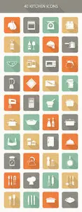 Vector Icons - Kitchen Icons 2015