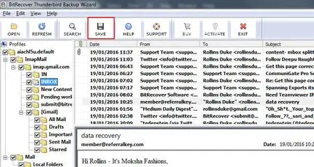 BitRecover Thunderbird Backup Wizard 6.2