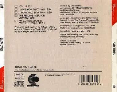 Isaac Hayes - Joy (1973) [1991, Digitally Remastered]