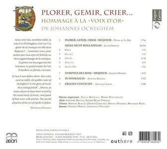 Antoine Guerber, Diabolus in Musica - Plorer, Gemir, Crier... Hommage à la "voix d'or" de Johannes Ockeghem (2012)