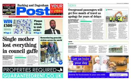 Barking and Dagenham Post – January 30, 2019