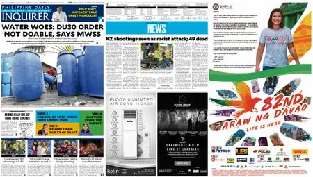 Philippine Daily Inquirer – March 16, 2019