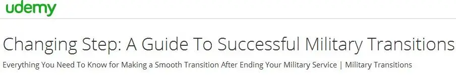 Changing Step: A Guide To Successful Military Transitions