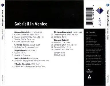 London Brass, Philip Pickett - Gabrieli In Venice: Gabrieli, Viadana, Marini, Massaino, Frescobaldi (1994) Reissue 2002 [Re-Up]