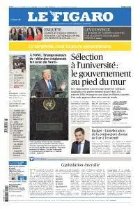 Le Figaro du Mercredi 20 Septembre 2017