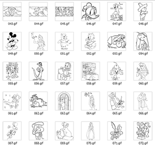 900 Disney Pictures for Colouring