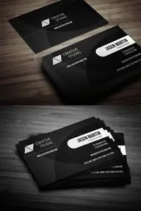 CreativeMarket Creative Dark Business Card