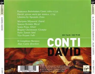 Alan Curtis, Il Complesso Barocco - Francesco Bartolomeo Conti: David (2007)