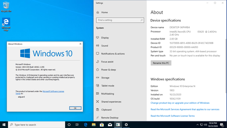 Windows 10 version 1903 Build 18362.1139 Business / Consumer Editions