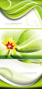 Green Abstract Backgrounds Vector 2