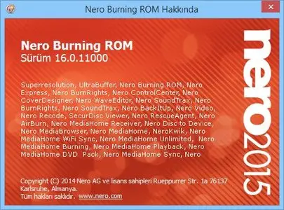 Nero Burning ROM & Express 2015 16.0.11000 Multilingual Portable