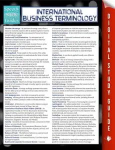 «International Business Terminology (Speedy Study Guide)» by Speedy Publishing