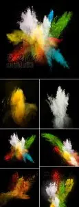 Stock Photo - Color Powder Backgrounds